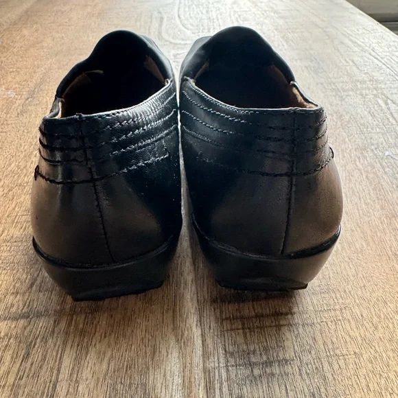 Naturalizer Black Leather Fabric Upper Shoes Worn Once - Picture 5 of 6